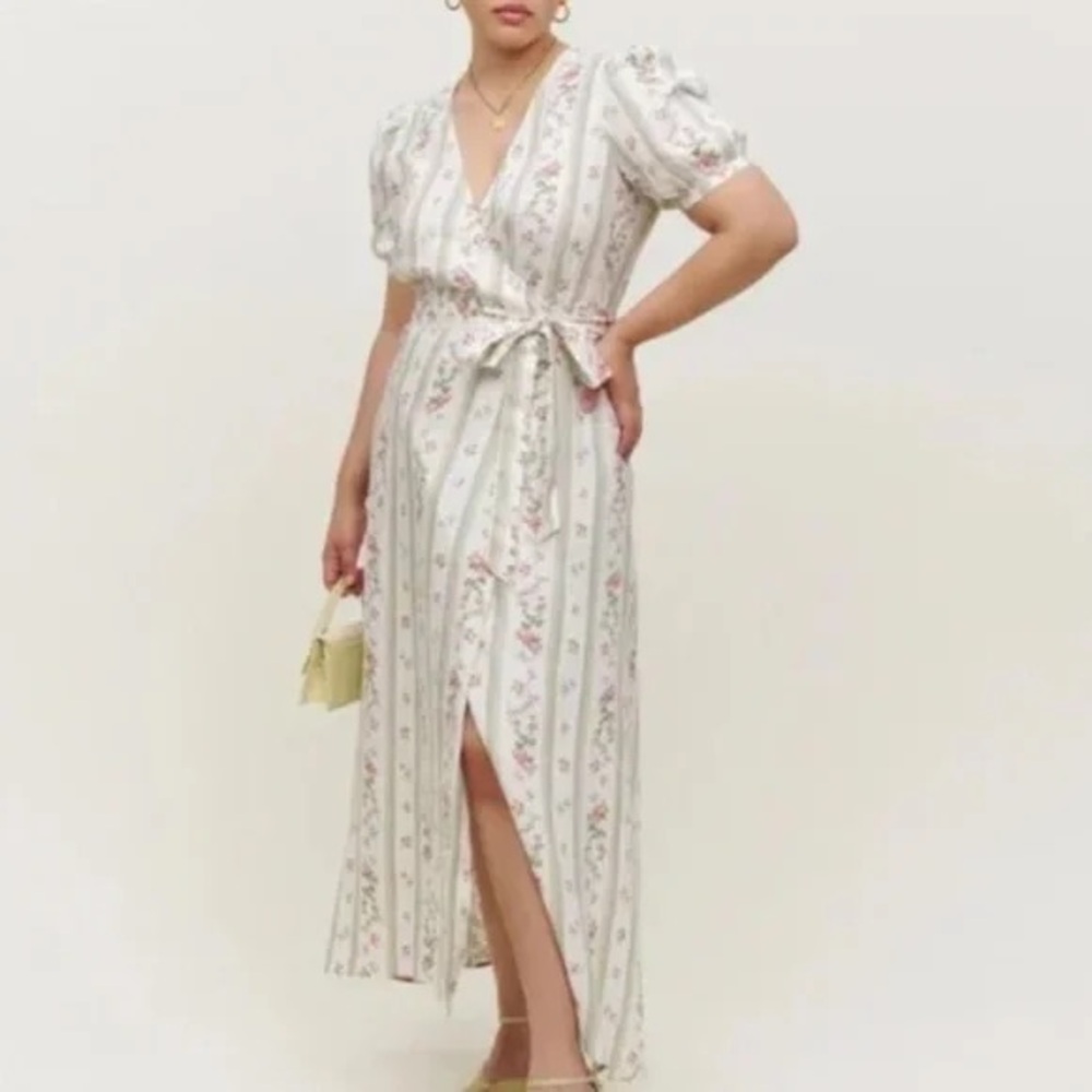 Reformation Linen Weiss Dress in Heath NWT